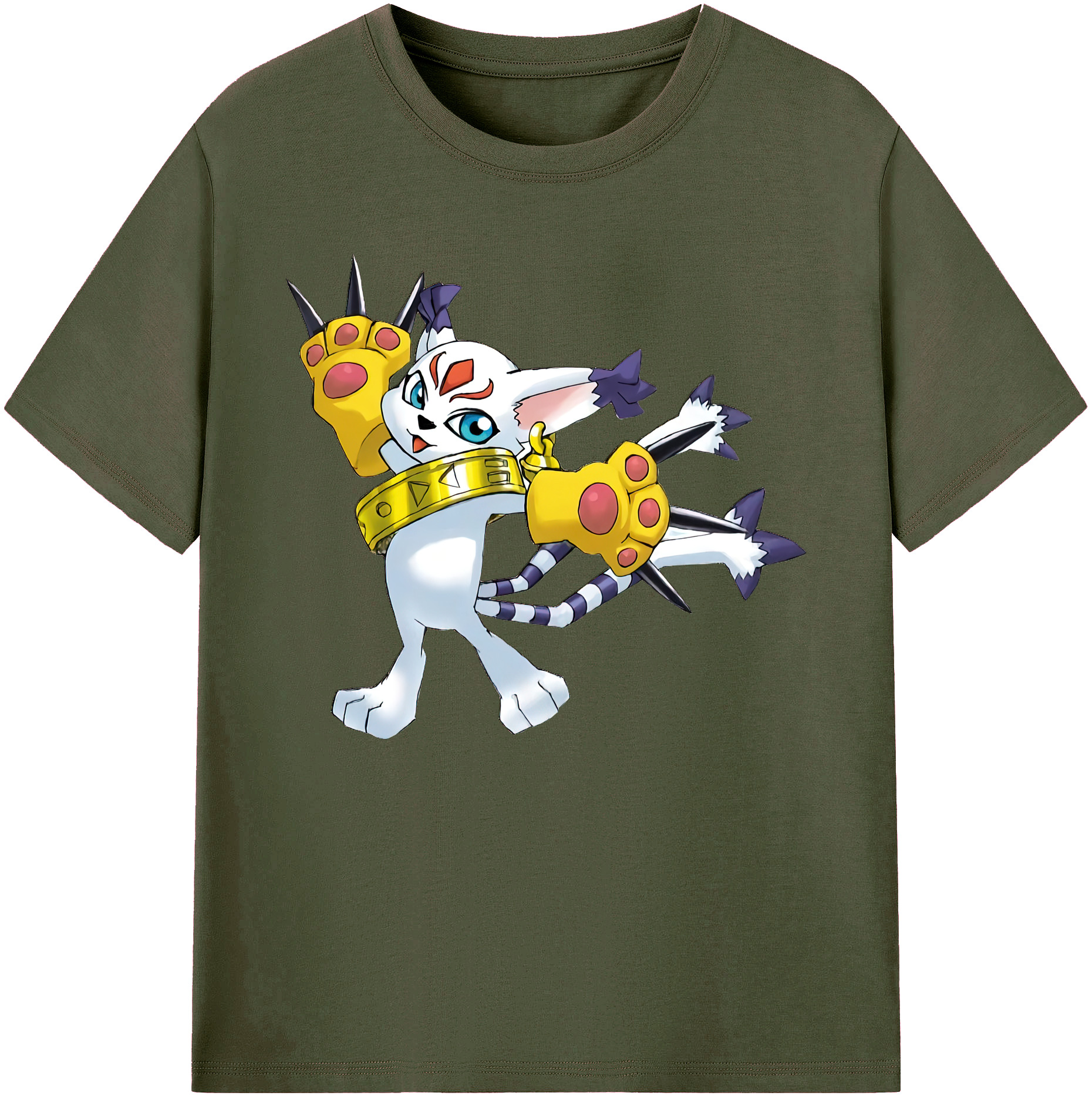 （画像用） Digimon デジタルモンスター/デジモン 綿100％ メンズ半袖Tシャツ｜肌触りやわらか＆通気性